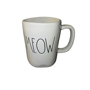 New Rae Dunn Meow Large Mug/Cup Best Cat Lover Gift Artisan Collection Magenta‎